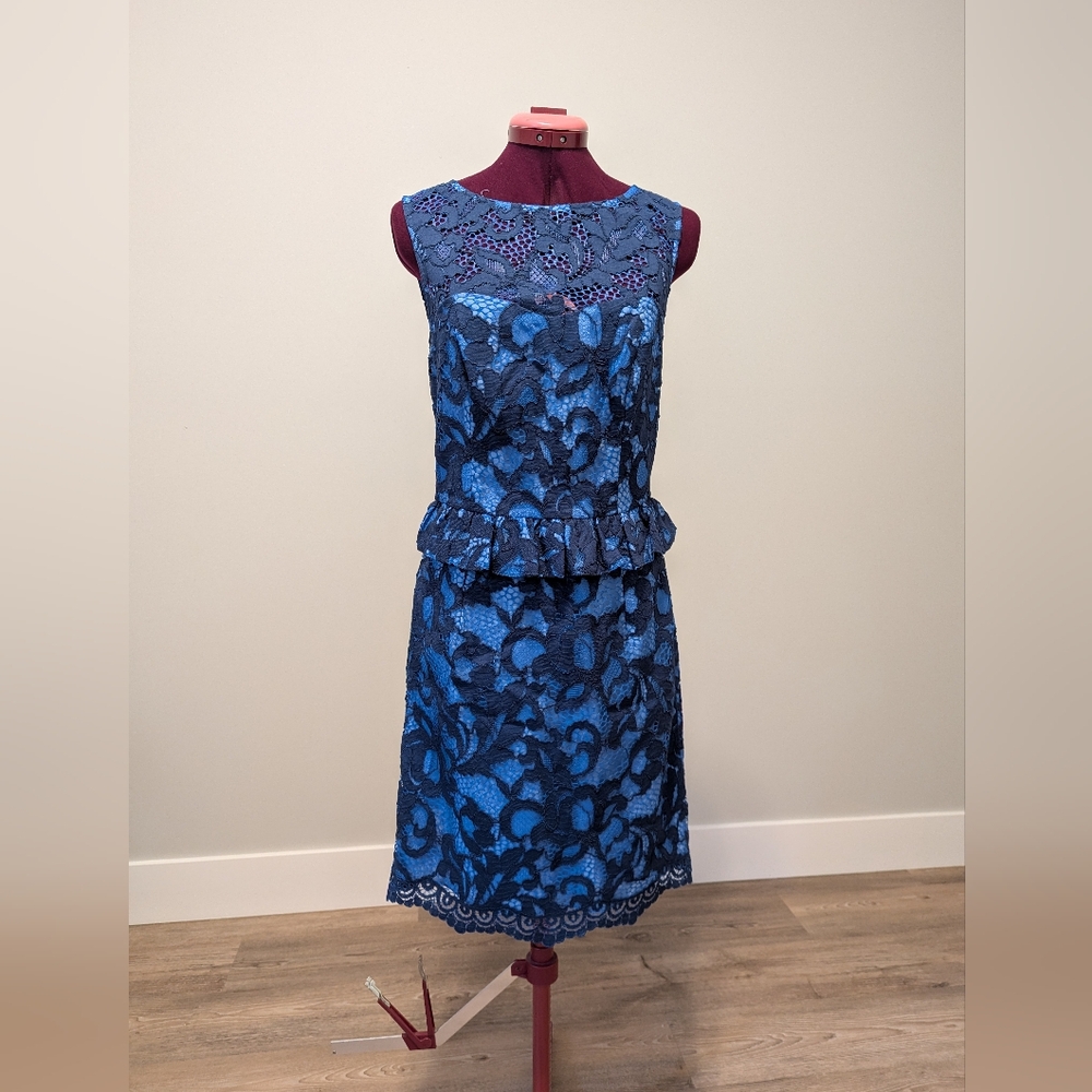 Lilly Pulitzer Light and Dark Blue Lace Dress